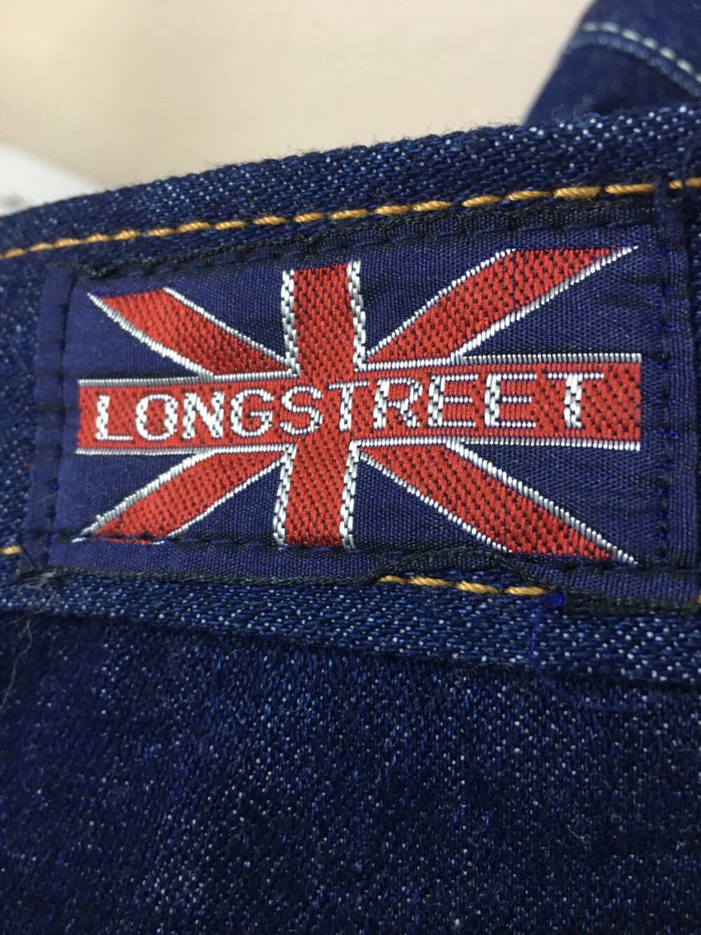 VINTAGE 70's Deadstock LONGSTREET High Waisted Flare Jeans Dark Wash 🕺🪩 - Picture 10 of 15